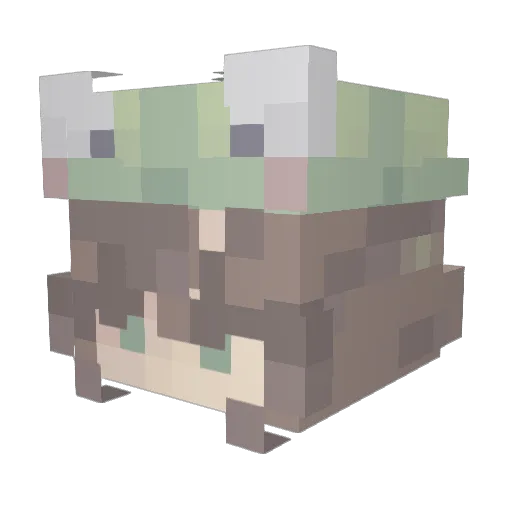 moomin_snorky Minecraft avatar head, 3D render