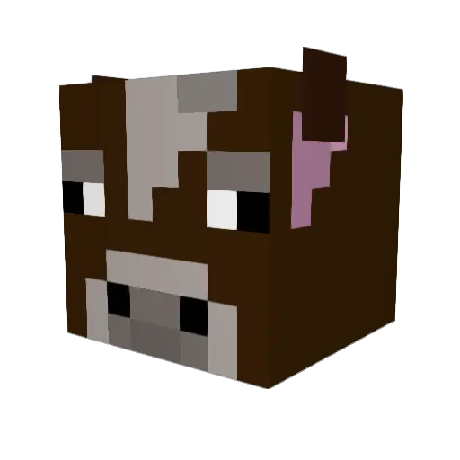 moomoo117 Minecraft avatar head, 3D render