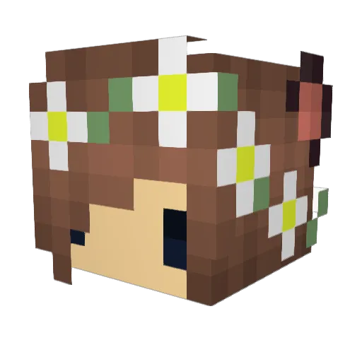 moomoo29 Minecraft avatar head, 3D render