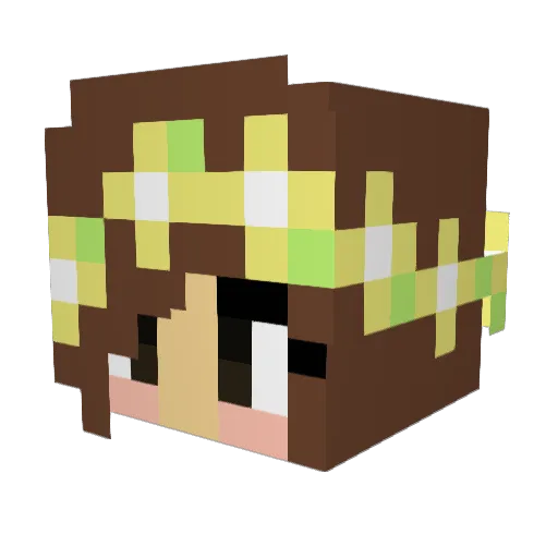 moomoo333 Minecraft avatar head, 3D render