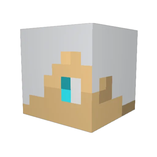 moomoo_castle Minecraft avatar head, 3D render