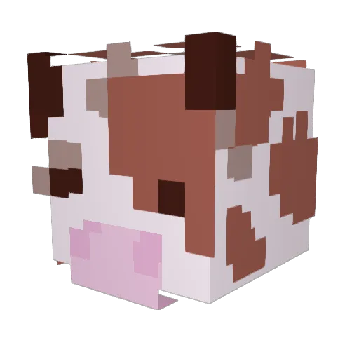 moomoojooce Minecraft avatar head, 3D render