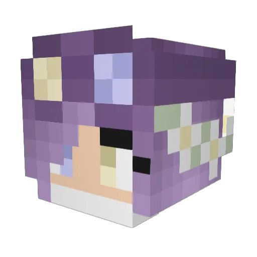 moomoomoo809 Minecraft avatar head, 3D render