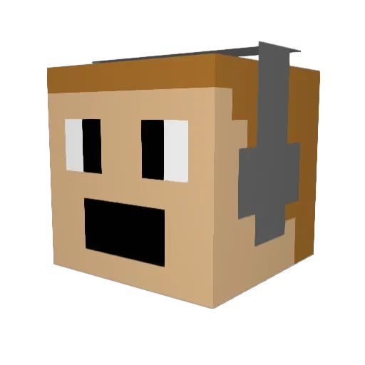 moomoomrcow2002 Minecraft avatar head, 3D render