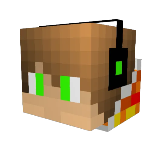 moomoosheep Minecraft avatar head, 3D render