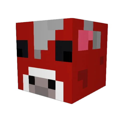 moomootastick Minecraft avatar head, 3D render