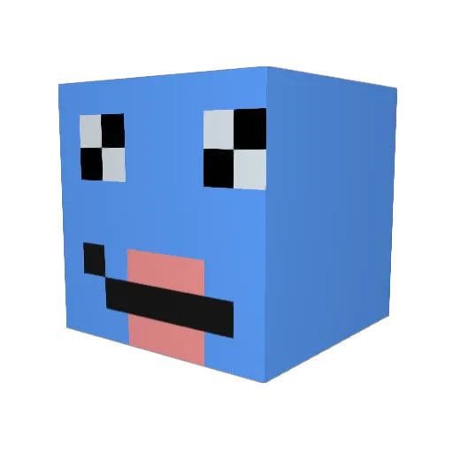 moon100744 Minecraft avatar head, 3D render