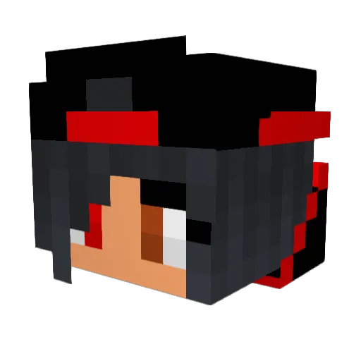 moon180 Minecraft avatar head, 3D render