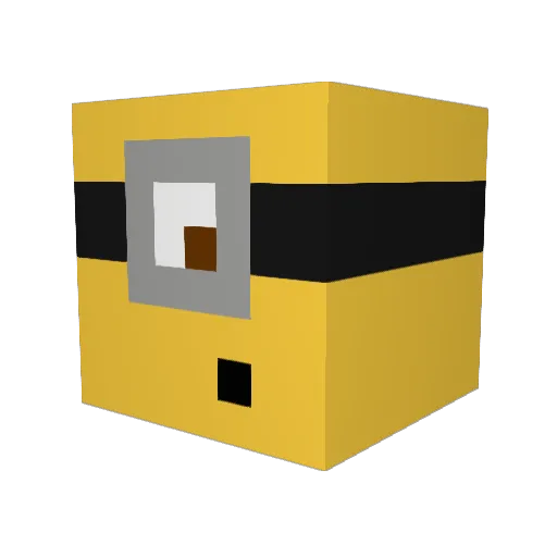 moon3z Minecraft avatar head, 3D render