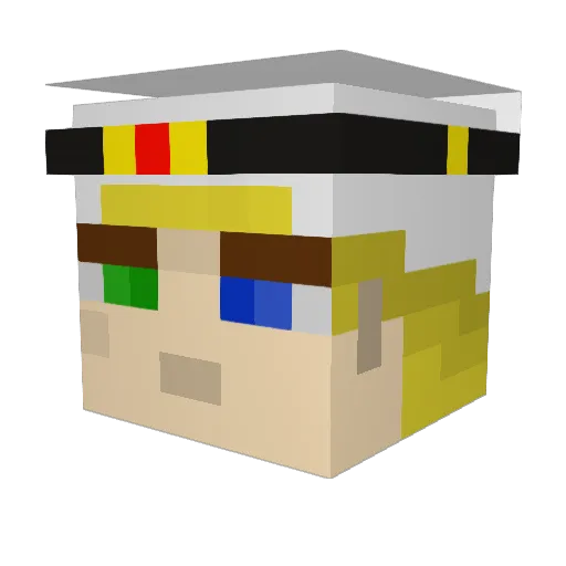moon50dragon Minecraft avatar head, 3D render