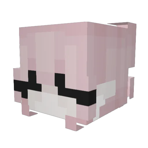 moon6969 Minecraft avatar head, 3D render