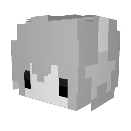 moon8light Minecraft avatar head, 3D render