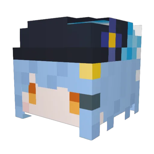 moon__1221 Minecraft avatar head, 3D render