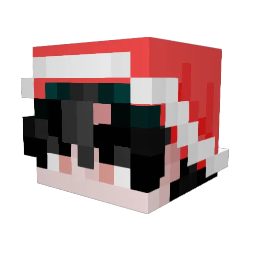 moon____________ Minecraft avatar head, 3D render