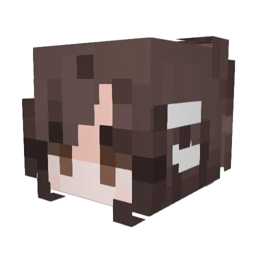 moon__flower_ Minecraft avatar head, 3D render