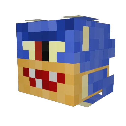 moon_cake04 Minecraft avatar head, 3D render