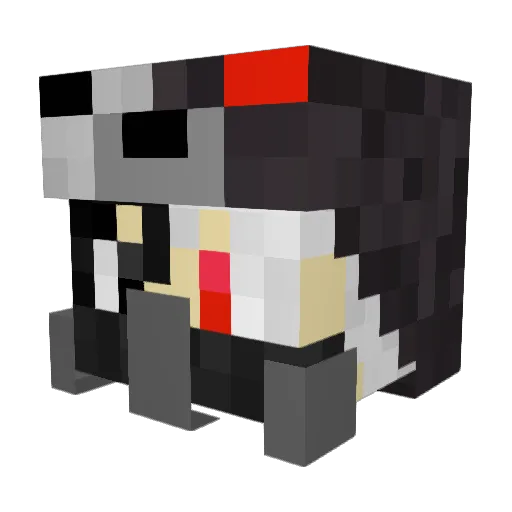moon_minh Minecraft avatar head, 3D render