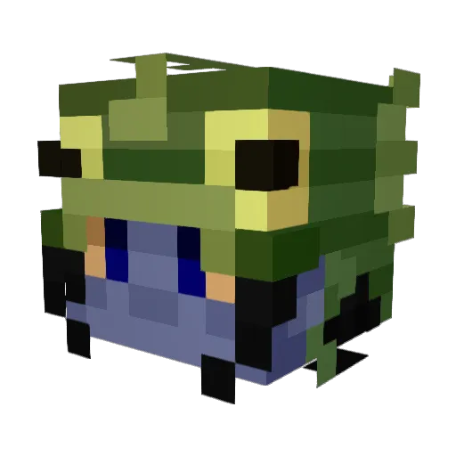 moon_spell Minecraft avatar head, 3D render