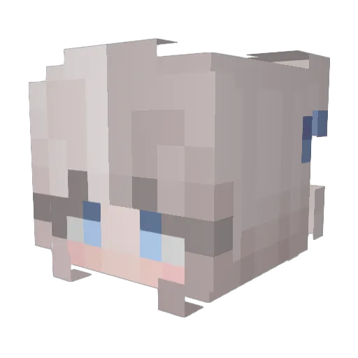 moon_ton9 Minecraft avatar head, 3D render