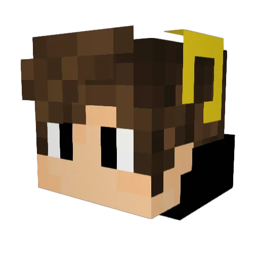 moon_wolfs Minecraft avatar head, 3D render