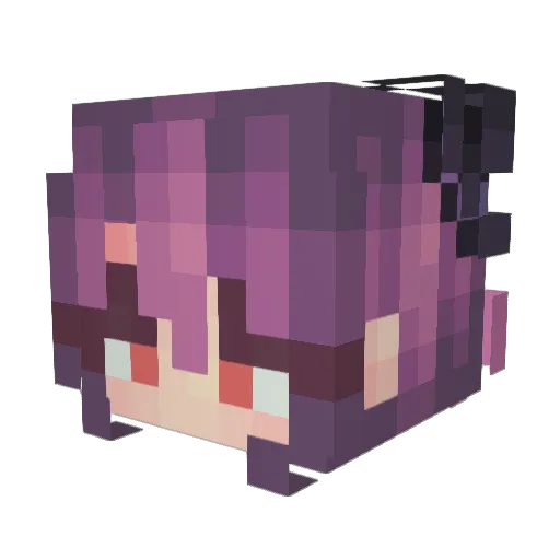 moona45 Minecraft avatar head, 3D render