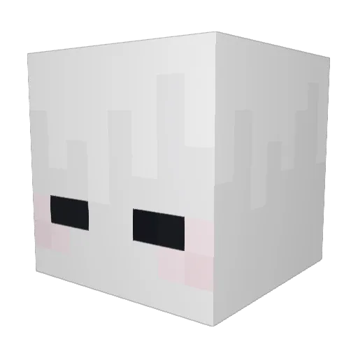 moonazzine Minecraft avatar head, 3D render