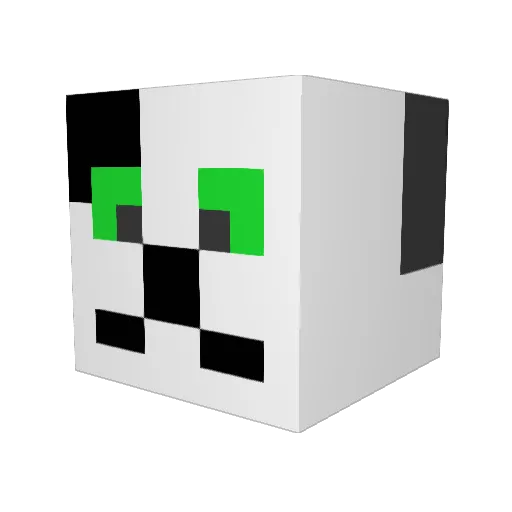 moonb87 Minecraft avatar head, 3D render