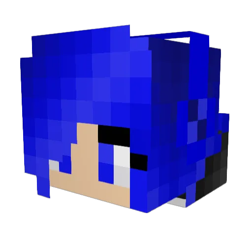 moonberii27 Minecraft avatar head, 3D render