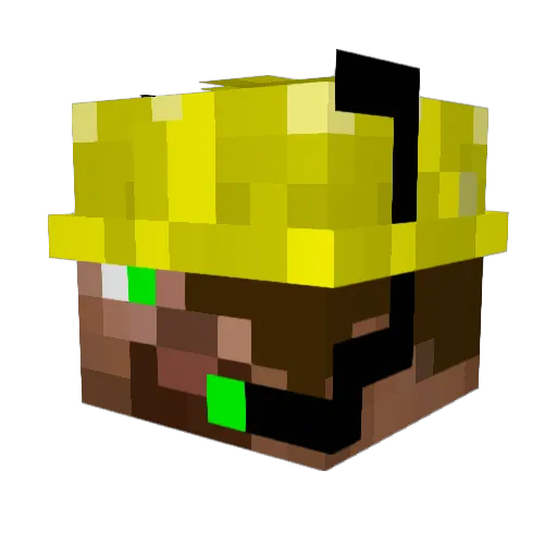 moondarkx Minecraft avatar head, 3D render
