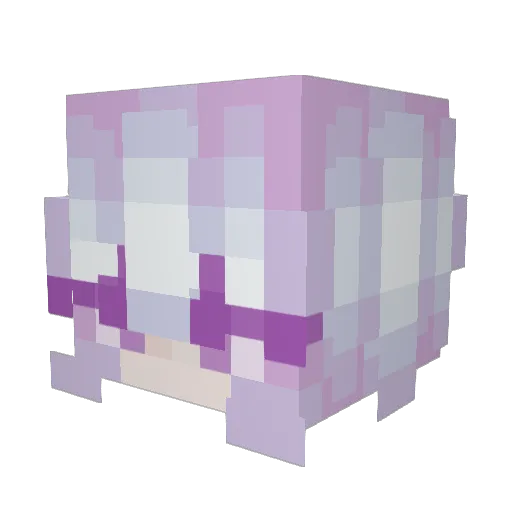 moondust_0 Minecraft avatar head, 3D render