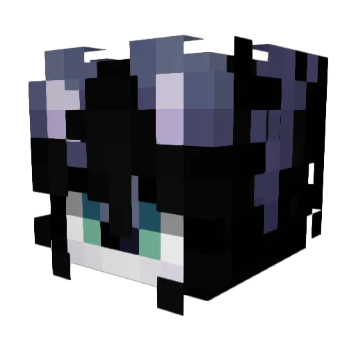 moonecto Minecraft avatar head, 3D render