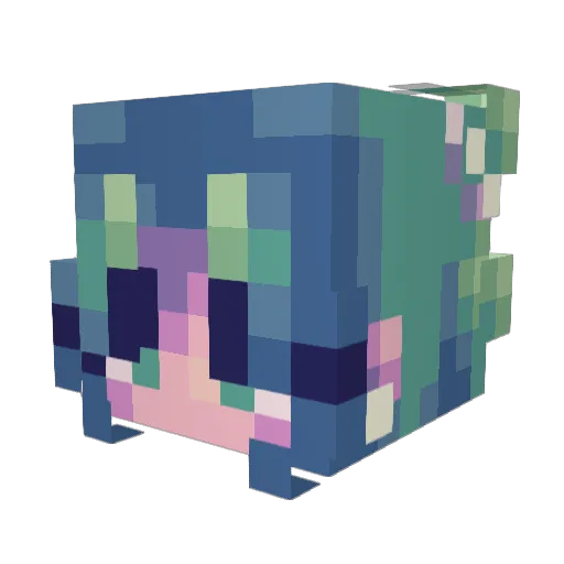 moonfairy2 Minecraft avatar head, 3D render