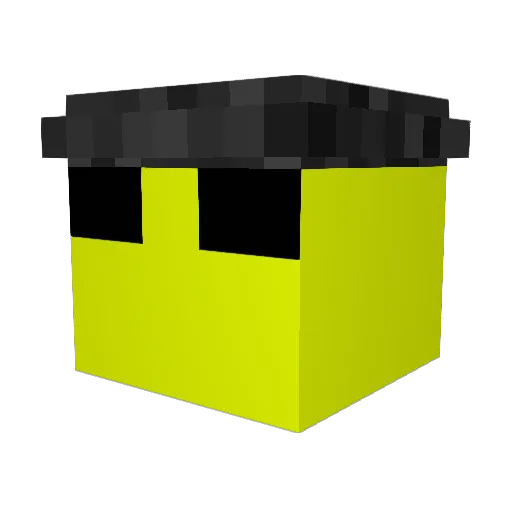 moonfly7 Minecraft avatar head, 3D render