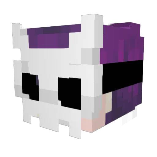 moongooser Minecraft avatar head, 3D render