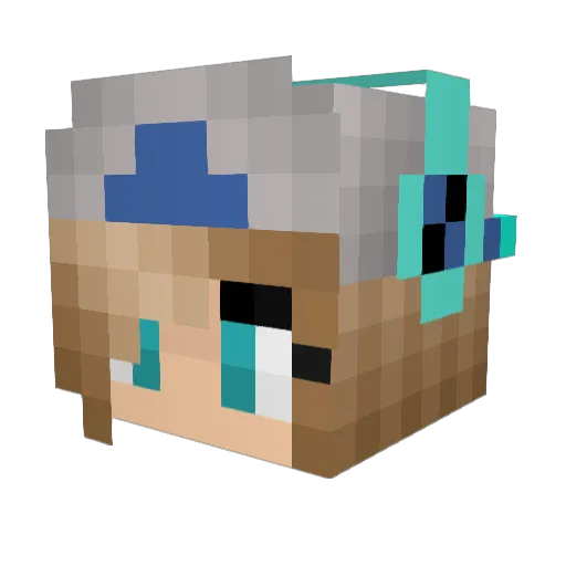 moonhorse9 Minecraft avatar head, 3D render