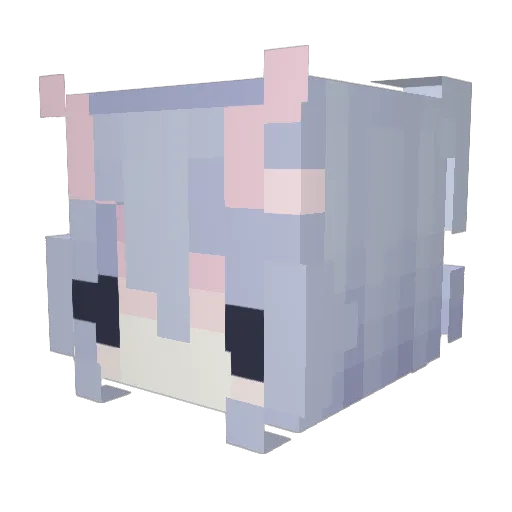 moonims Minecraft avatar head, 3D render