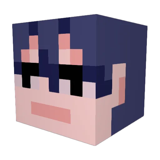 moonisdead_ Minecraft avatar head, 3D render