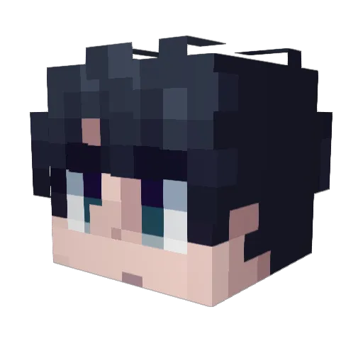 moonj23 Minecraft avatar head, 3D render