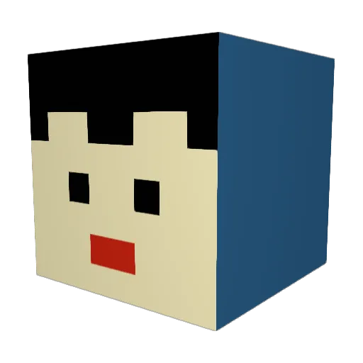 moonjw31 Minecraft avatar head, 3D render