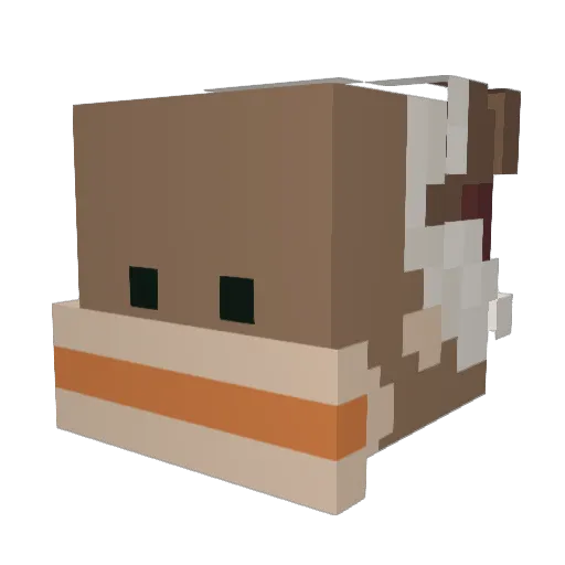 moonkaman227 Minecraft avatar head, 3D render