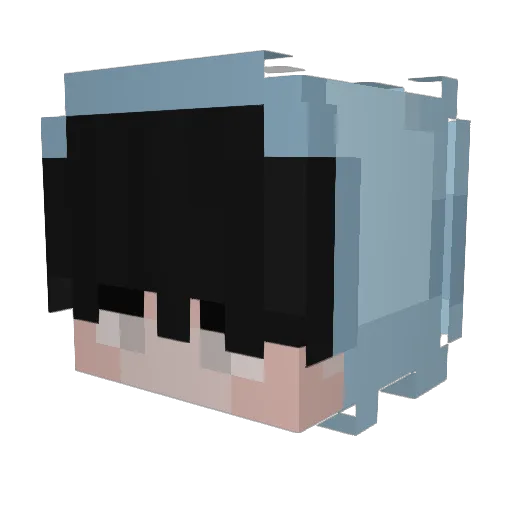 moonkangkang Minecraft avatar head, 3D render
