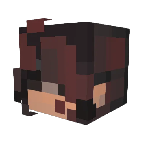moonl0v3r Minecraft avatar head, 3D render