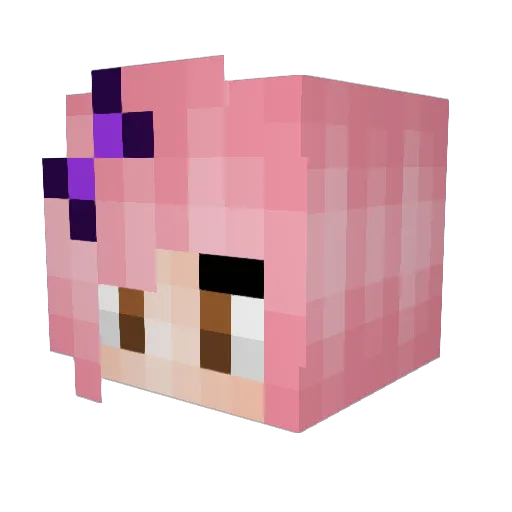 moonlight0630 Minecraft avatar head, 3D render