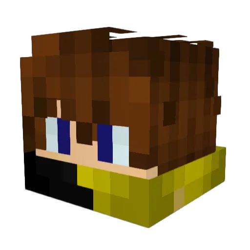 moonlight0XD Minecraft avatar head, 3D render