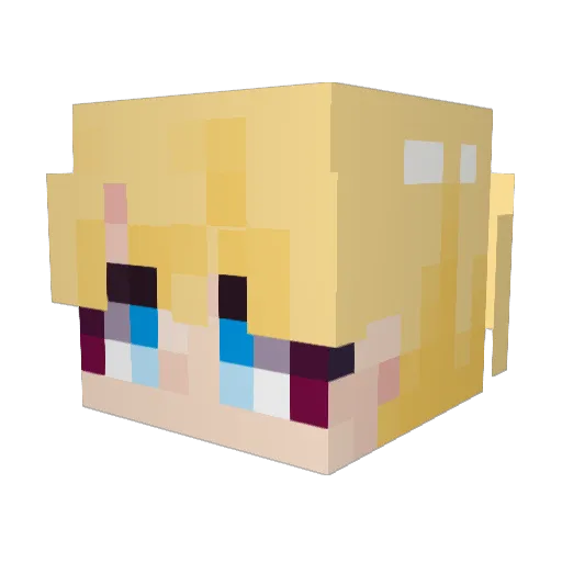 moonlight3284 Minecraft avatar head, 3D render