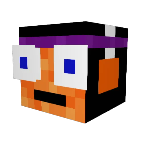 moonlight733 Minecraft avatar head, 3D render
