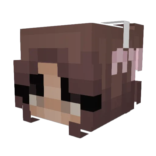 moonlight_06 Minecraft avatar head, 3D render