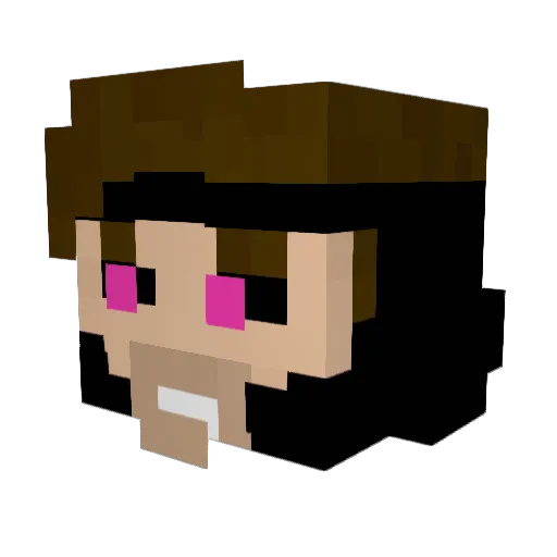 moonlightadge Minecraft avatar head, 3D render