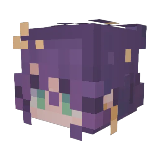 moonlightpie Minecraft avatar head, 3D render