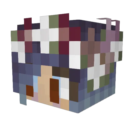 moonlightskies Minecraft avatar head, 3D render